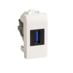 Розетка USB 3.0 Brava белая 1 модуль