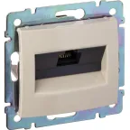 VALENA Розетка компьютерная RJ45х1 категория 5е в рамку слоновая кость