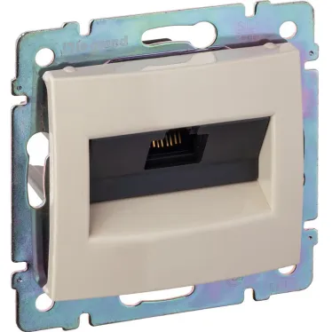 VALENA Розетка компьютерная RJ45х1 категория 5е в рамку слоновая кость