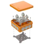 Коробка огнестойкая для о/п двухкомпонентная 60-0303-FR2.5-8 Е15-Е120 100х100х40