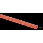 Труба гофрированная ПНД d-25мм с зондом оранжевая (50м) IEK