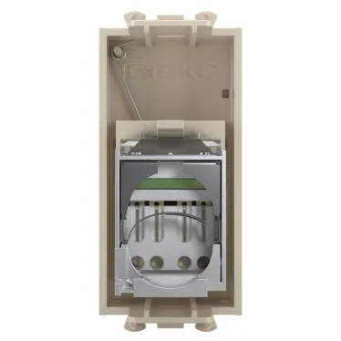 Компьютерная розетка ''Ванильная дымка'' ''Avanti'' RJ-45 модульная, кат. 6 экран, 1 мод