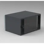 Настенный шкаф 19дюйм - 21U - 600x625x1009 мм - стеклянная дверь