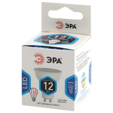 Лампа светодиодная LED MR16-12W-840-GU10 (диод, софит, 12Вт, нейтр, GU10) (10/100/4000)