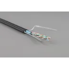 Витая пара F/UTP кат 5e 4 пары AWG24 solid IN LSZH нг(А)-HF черный 500м
