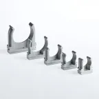 Крепеж-клипса для трубы 63мм пластмасса серый