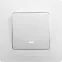 Выключатель одноклавишный, с подсветкой, безвинтовые зажимы 10АХ, белый