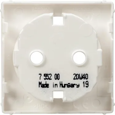 Valena LIFE Лицевая панель розетки 2К+З Белая