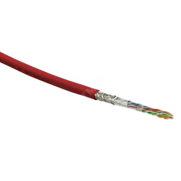 Витая пара SF/UTP кат 5e 4 пары AWG24 solid IN LSZH нг(А)-HF красный 305м