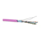 Витая пара F/UTP кат 5e 4 пары AWG26 patch IN LSZH нг(А)-HF розовый 100м