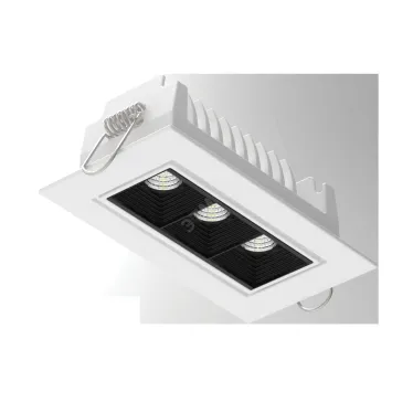 Светильник светодиодный DL-STELLAR встраиваемый поворотный 120x62x45mm 8W 3000K 34град белый | V1-R0-00408-10L25-2000830 | VARTON