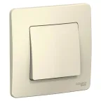 BLANCA скрытой установки одноклавишный выключатель (cх.1), 6A, 250B, молочный