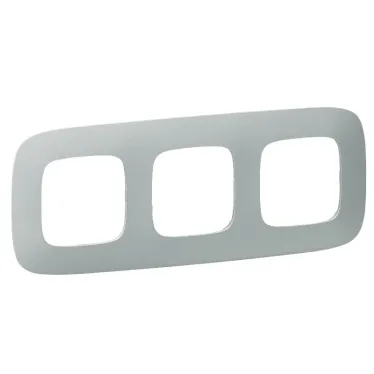 Valena ALLURE Рамка 3 поста алюминий универсальная