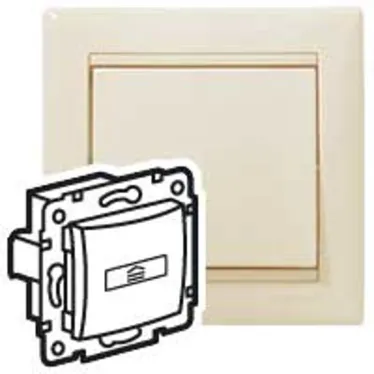 VALENA Выключатель карточный стандартный 10А слоновая кость