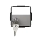 Крышка для розетки с универсальным замком, (ключ арт. 2705891-039), Scudo, серый