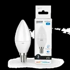 Лампа светодиодная LED 6 Вт 470 лм 6500К свеча холодный E14 AC 220В Elementary Gauss