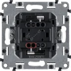 Valena ALLURE Выключатель 10АХ 250В с лицевой панелью Безвинтовые зажимы Слоновая кость