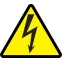 Знак безопасности Молния 25x25x25