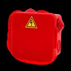 Коробка распределительная огнестойкая КРОПС-П1, IP54, габаритные размеры 100х100х50 мм, для кабелей сечением до 10 мм2, 4 клеммы