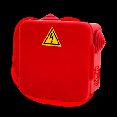 Коробка распределительная огнестойкая КРОПС-П1, IP54, габаритные размеры 100х100х50 мм, для кабелей сечением до 10 мм2, 4 клеммы