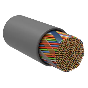 Витая пара U/UTP кат 5е 10 пар 24AWG solid 305м LSZH серый