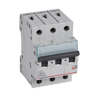 Выключатель автоматический трехполюсный 10А B TX3 6kA