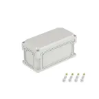 Корпус IP66/IP67, 300х150х146 мм, без МП, с фланцами, непрозрачная крышка H- 21 мм