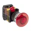 Кнопка красная AELA-22 Гриб с подсветкой 220В NO+NC
