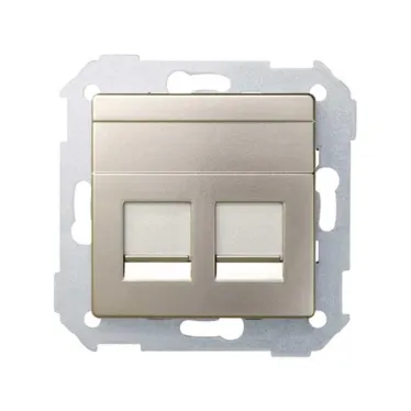 Адаптер на 2 RJ45(12) 75528-, 75540-, 75541-, 75544-39, шторки, S82,82N, шампань