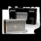 Блок питания для светодиодной ленты 250 Вт AC 100-264В Uвых 12В IP20 200х100х50мм Black Gauss