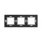 Рамка из натурального стекла, ''Avanti'', светло-серая, 6 модулей