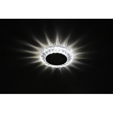 DK LED 16 SL/WH Точечные светильники светодиодный круглый белая подсветка 3+3W прозрачный/белый