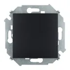 Выключатель одноклавишный, скрытой установки, 10А 250В, графит