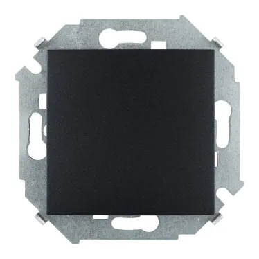 Выключатель одноклавишный, скрытой установки, 10А 250В, графит