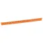 Планка маркировочная 2.3мм цифры (3) черная/оранжевая Memocab 600шт