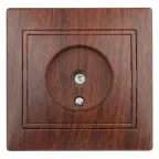 Розетка TV одиночная, СУ, Plano, венге, 1-301-10