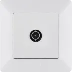 Valena LIFE Розетка ТВ c топологией звезда 0-2400 МГц С лицевой панелью Белая