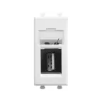 Avanti USB 2.0 розетка ''Белое облако'' модульная, тип А-А, 1 модульная