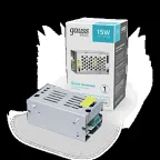 Блок питания для светодиодной ленты 15 Вт AC 176-264В Uвых 12В IP20 70х39х31мм Basic Gauss