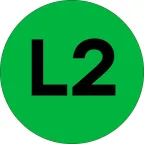                  Наклейка L2 d-20мм PROxima
               