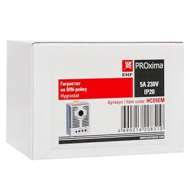 Гигростат на DIN-рейку 5А 230В IP20 PROxima