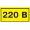 Знак безопасности 220В 40х20