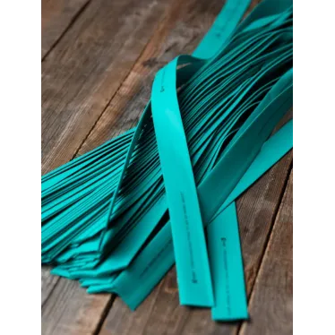 Трубка термоусаживаемая ТУТ нг 20/10 зеленая в отрезках по 1м PROxima