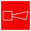 Знак F 11 ''Звуковой оповещатель пожарной тревоги'' 200х200 мм, пленка самоклеящаяся ГОСТ Р 12.4.026-2015