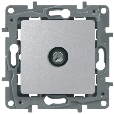 ETIKA Розетка телевизионная TV Звезда алюминий