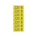 Наклейка знак электробезопасности ''220 В '' 35х100 мм 70шт., REXANT