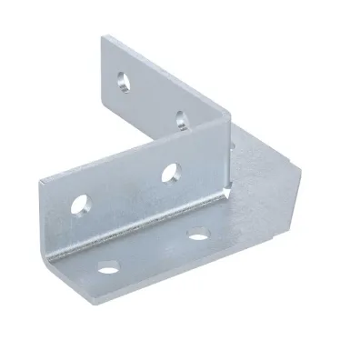 Уголок крепежный 90 градусов двухлучевой 8 отверстий