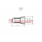 Заглушка концевая изолир КИЗ-2, 3,0 мм (1,5-4,0 кв мм), REXANT