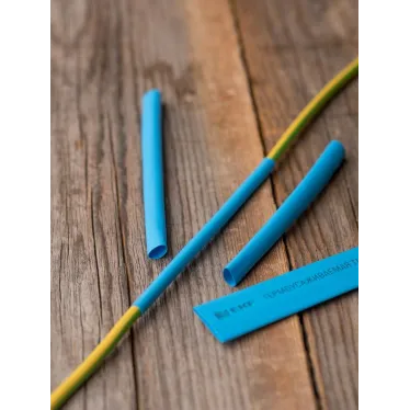 Трубка термоусаживаемая ТУТ нг 2/1 синяя рулон PROxima