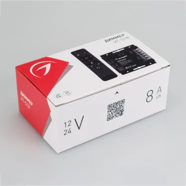 Диммер VT-S18-3x8A (12-24V, ПДУ Стик 12кн, RF) (ARL, IP20 Металл, 2 года)
